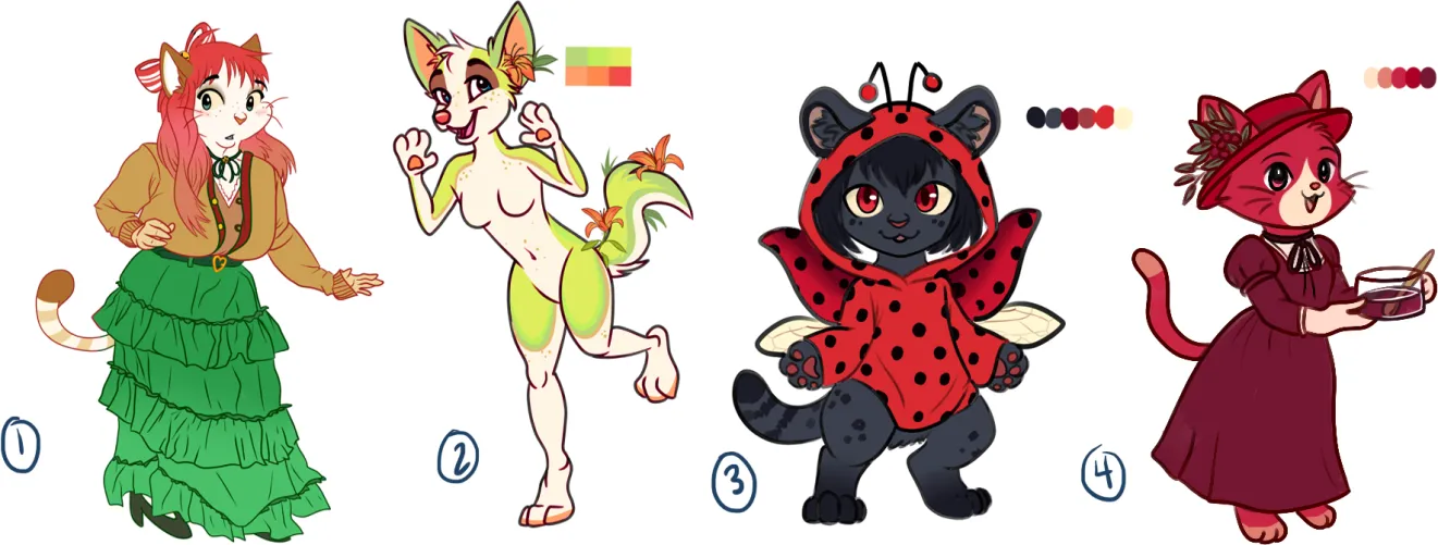 Thumbnail Lovely Ladies Seeking Adoption: Art by Glittering-Amount-68 | Category: Furry