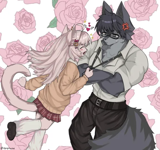 Thumbnail My OCs Sumire and Kamijou Art by VonLycaon - Furry Category