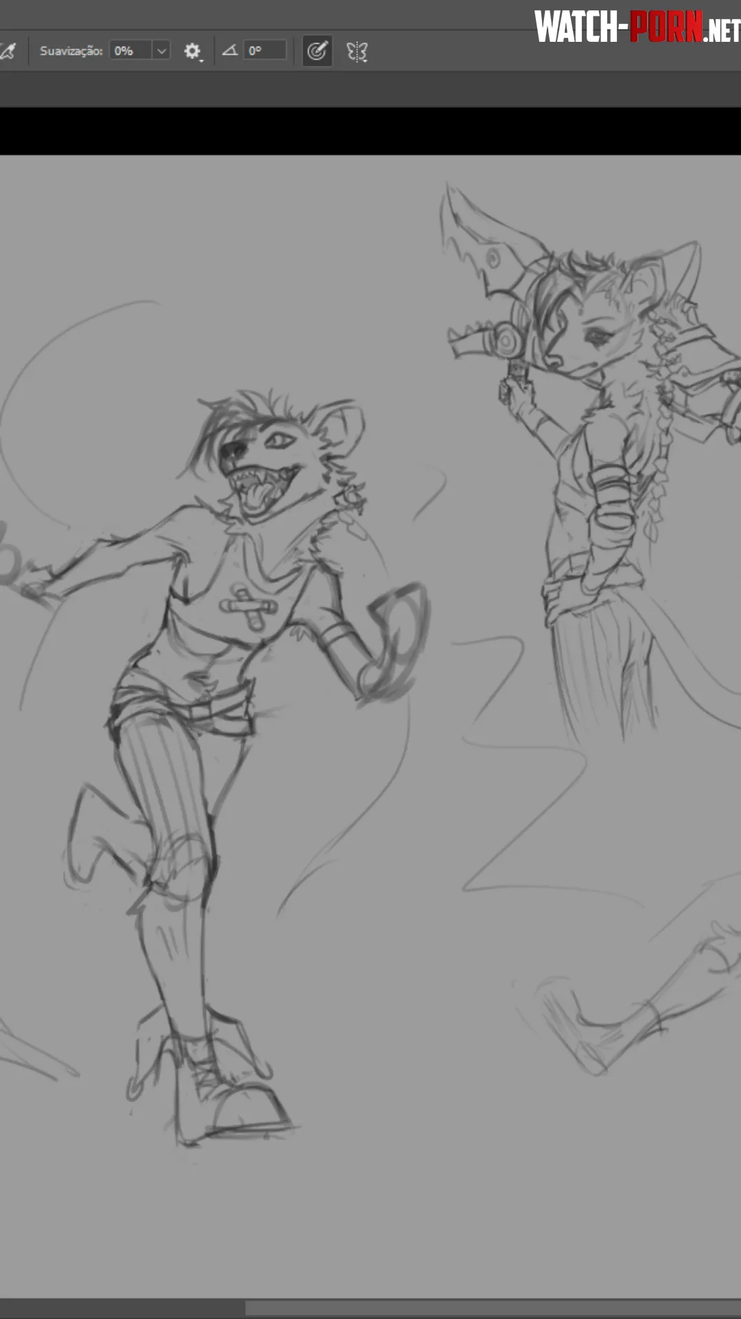 Sketchin some poses of Jinx hyena version lol Sowhat you think until now Any suggestions by LORDonuts_42