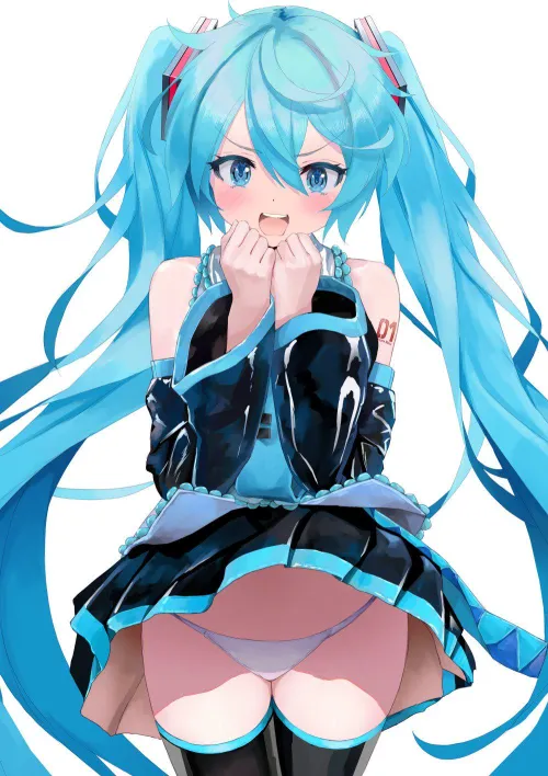 Thumbnail Skirt Flipping Miku - LafterMastr's Thighdeology Fun