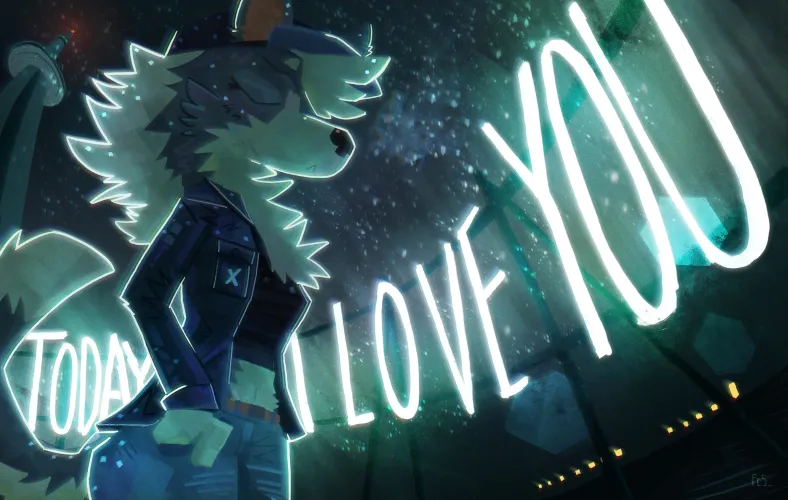 Thumbnail TODAY I LOVE YOU Original by CollieStalks in Furry Category