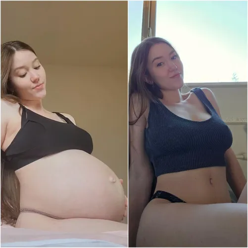 Thumbnail Body Transformations: jade_love_12345's Exploration in PregnantPetite