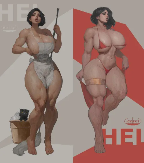 Thumbnail Hel Ickpot Original: Fitdrawngirls Fantasy by Throwawheylmao