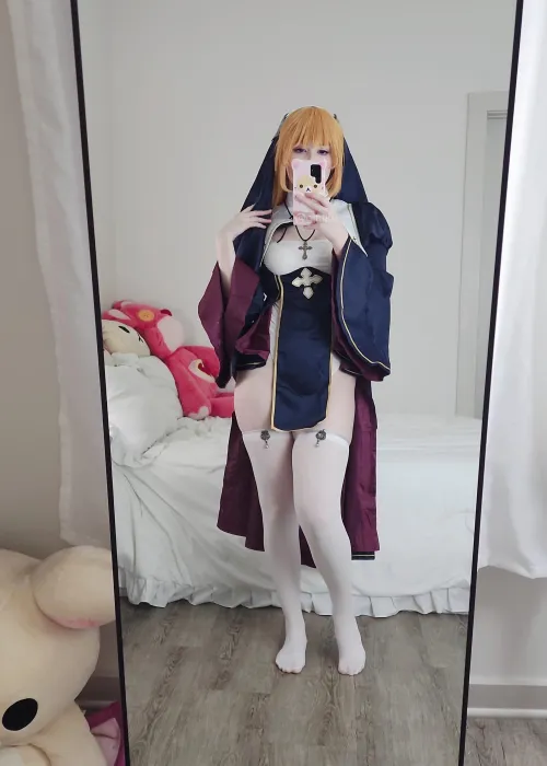 Thumbnail Nun Charolette Cosplay by Gintku | Cosplaygirls