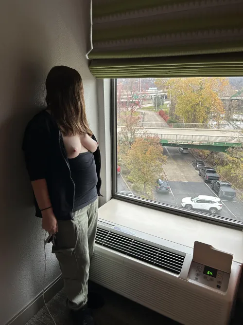 Thumbnail Hotel Window Boobs - Revealing NatureNudist's Adventures in the NaughtyWives Category