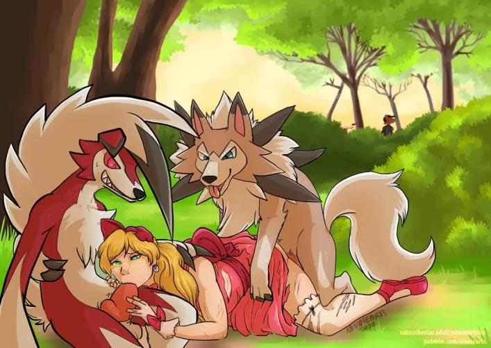 Thumbnail PokeGirlChriz's Latest: 'Lycanroc Forest Cattsun' in HentaiBeast