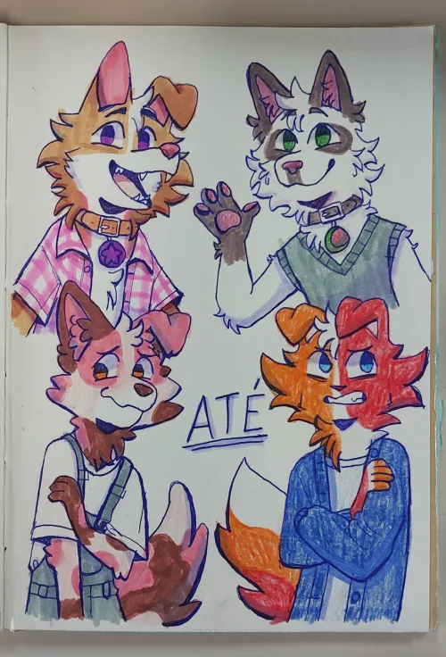 Thumbnail Heartfelt Art: My Boys by Re_not_Rob in the Furry Universe