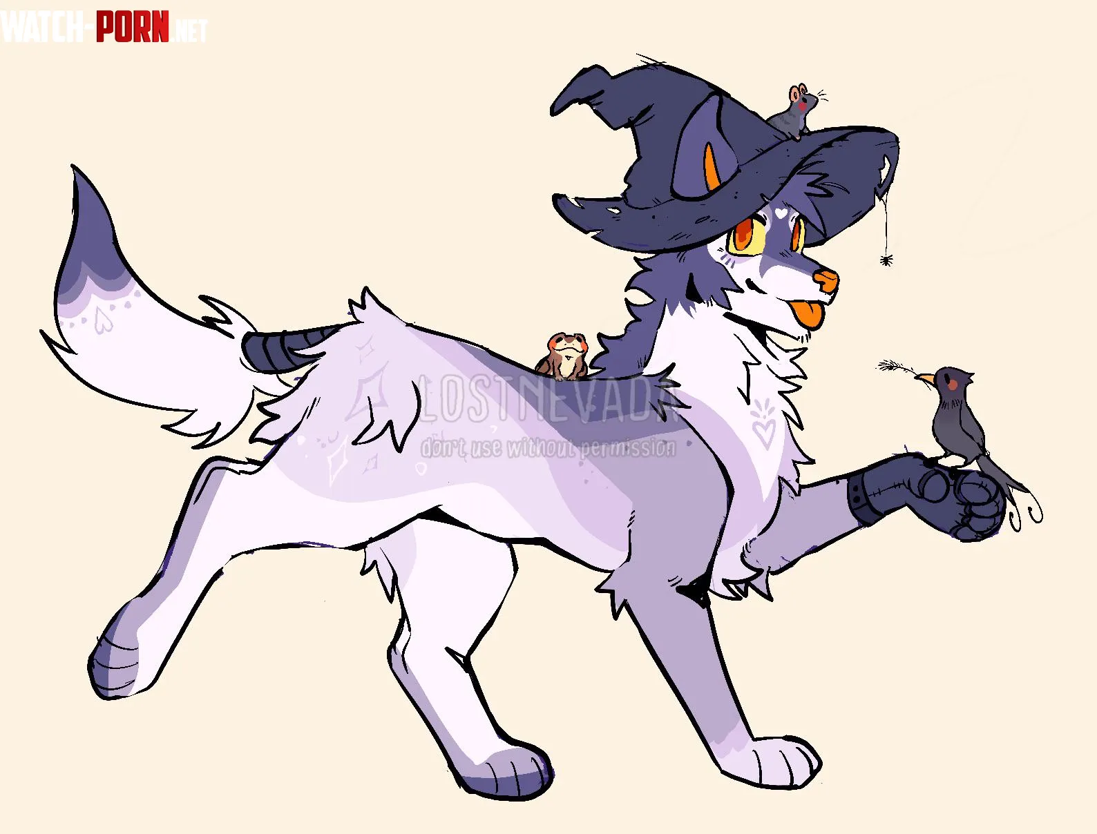 mage witch fox ufa adoptable by feltlands