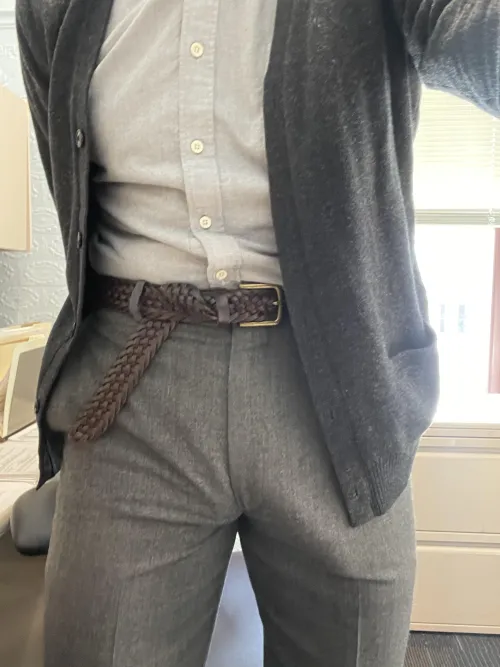 Thumbnail Stylishly Suited: Wool Trousers Adventure | Bulges