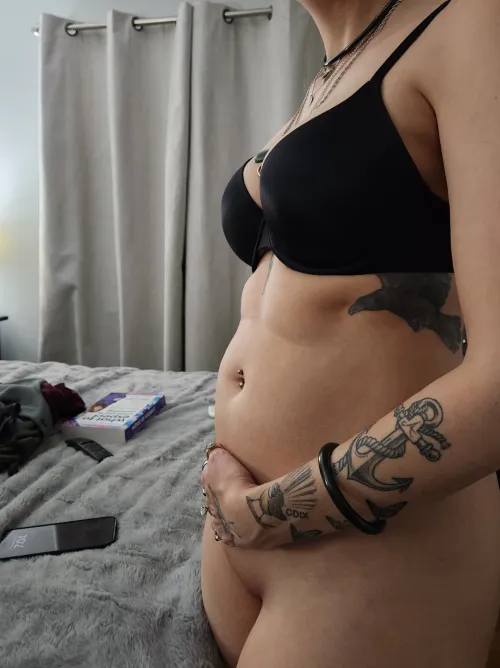 Thumbnail Pregnancy Progress Update - Check Out the Bump by Cute-Kuromi - PregnantPetite