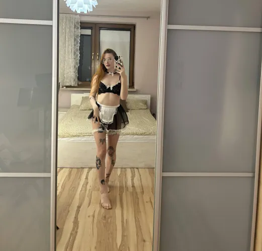 Thumbnail Galactiickiss Maid Outfit Selfies - Cute MirrorSelfie Alert