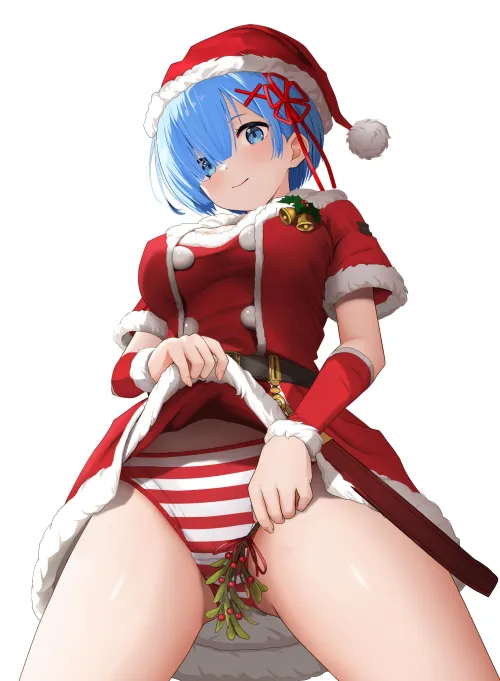 Thumbnail Christmas Rem Panty Show - pantsu by marxsander2016