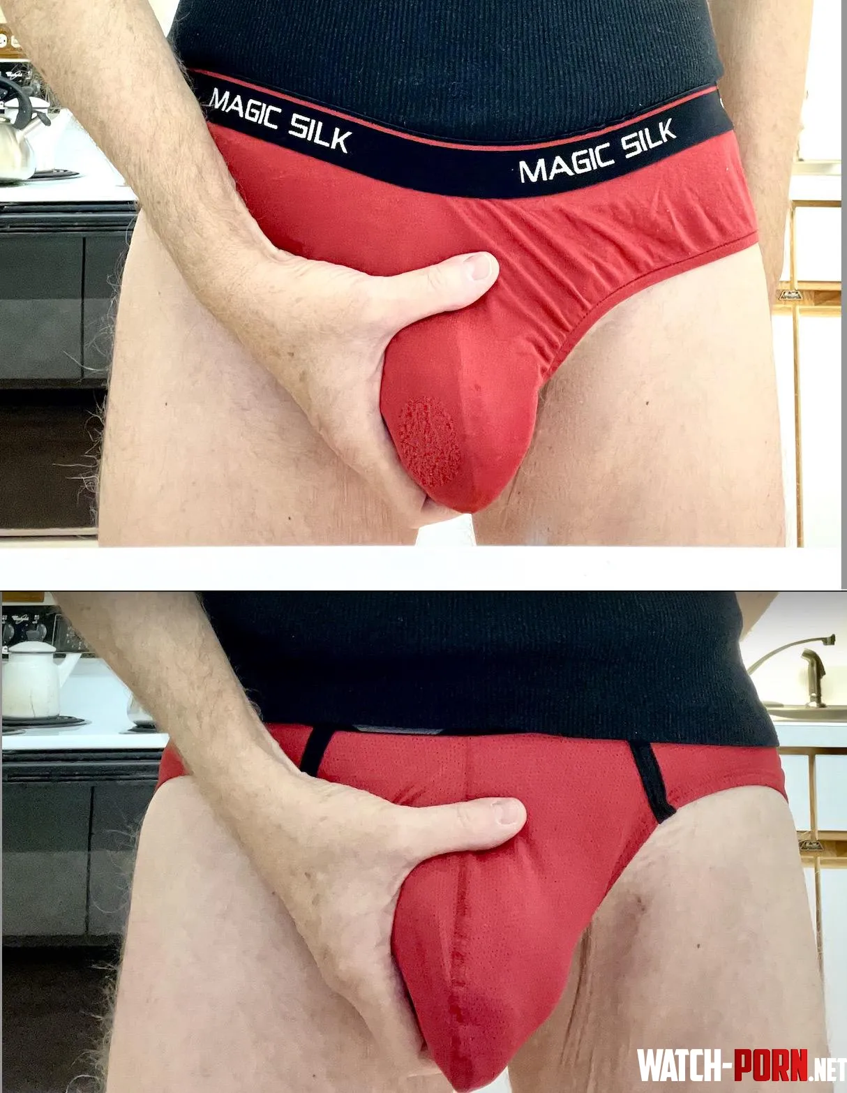 Red Magic Silk Briefs Red WildmanT Briefs by shyishguyish