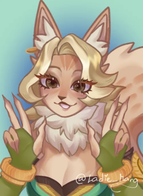 Thumbnail Discover Lenya from AFK Journey in Furry Fanart | Ladie_Marg