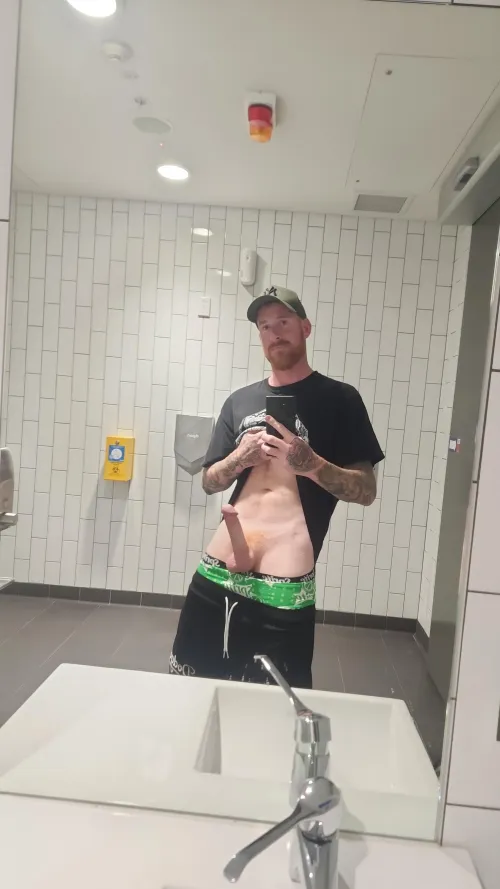 Thumbnail Post Flight Boner in the Airport Bathroom by Hungkiwiginger | ladybonersgw Category