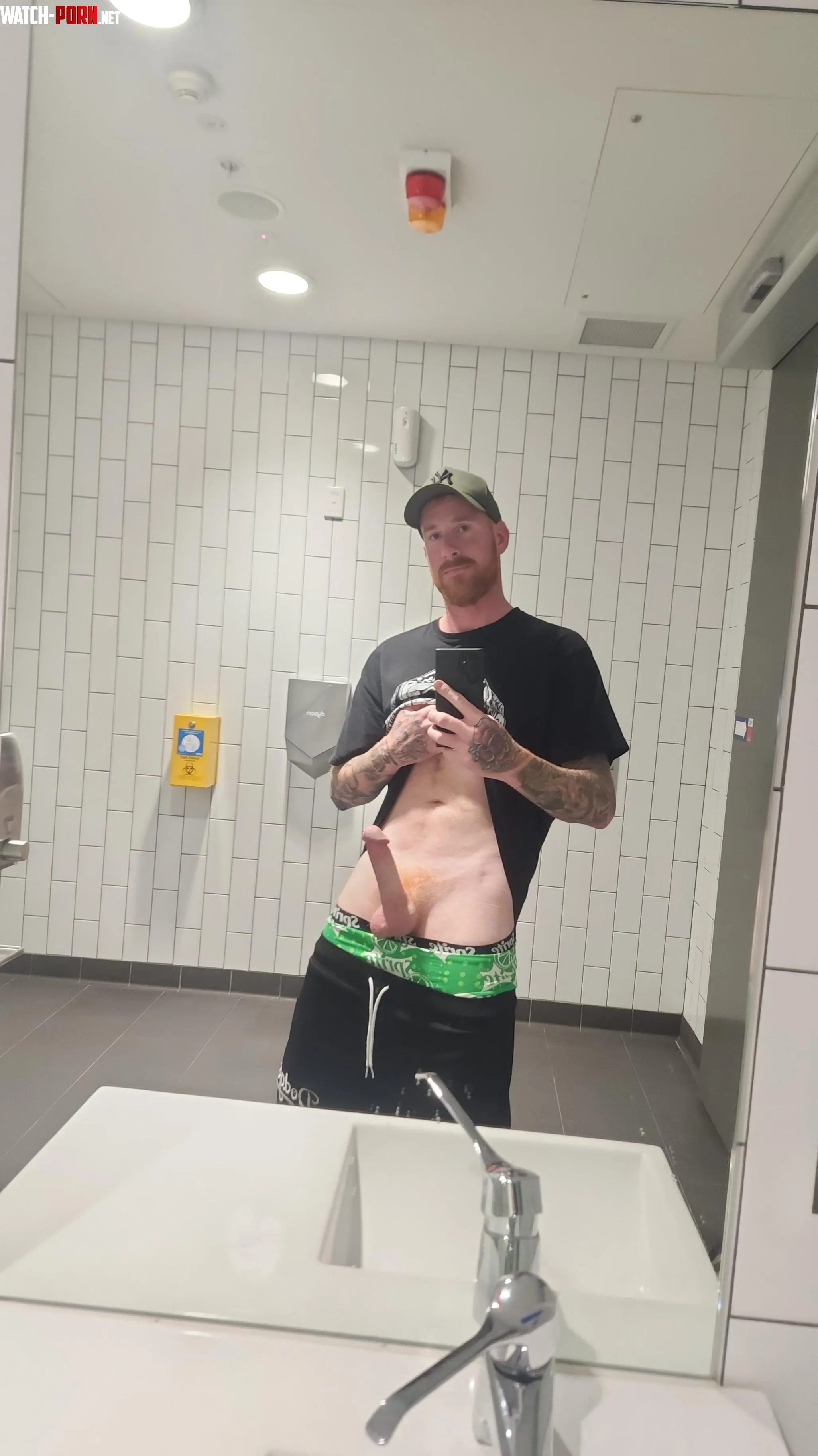 Post flight boner in the airport bathroom  by Hungkiwiginger