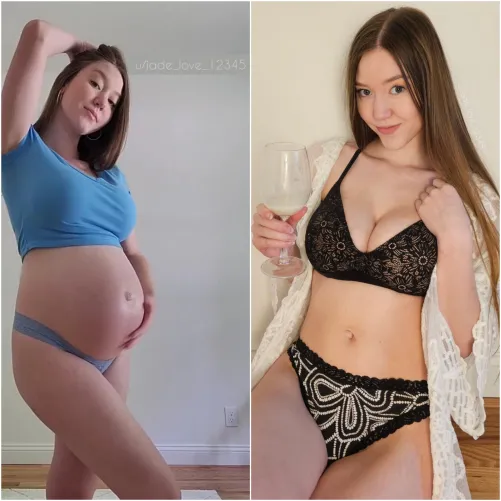 Thumbnail jade_love_12345: Pregnant vs. Milk Mommy | PreggoPorn