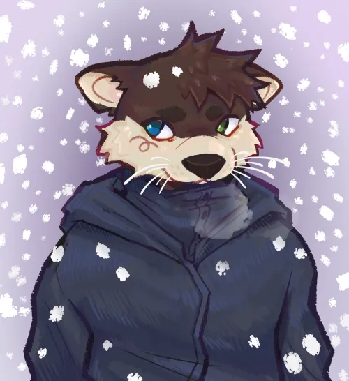 Thumbnail Bundled Up Otter Art by RainingDeer | Furry Creations