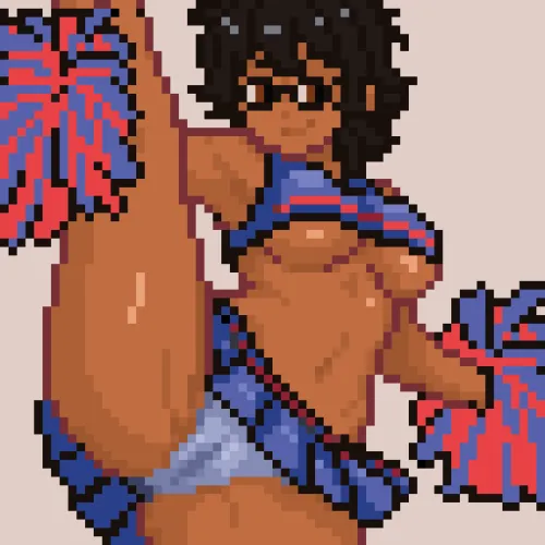 Thumbnail Cheering Sensuality: Jenny's Journey in PixelArtNSFW