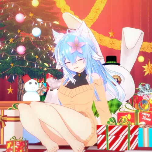 Thumbnail Christmas Cat Girl: AgentX2134's Intriguing Nekomimi Story