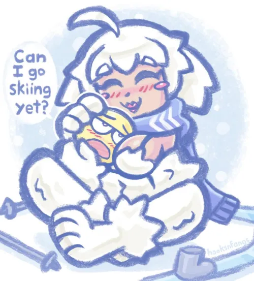 Thumbnail Snuggle Up with the Yeti Cuddles by Jaxx1992 in MonsterGirl