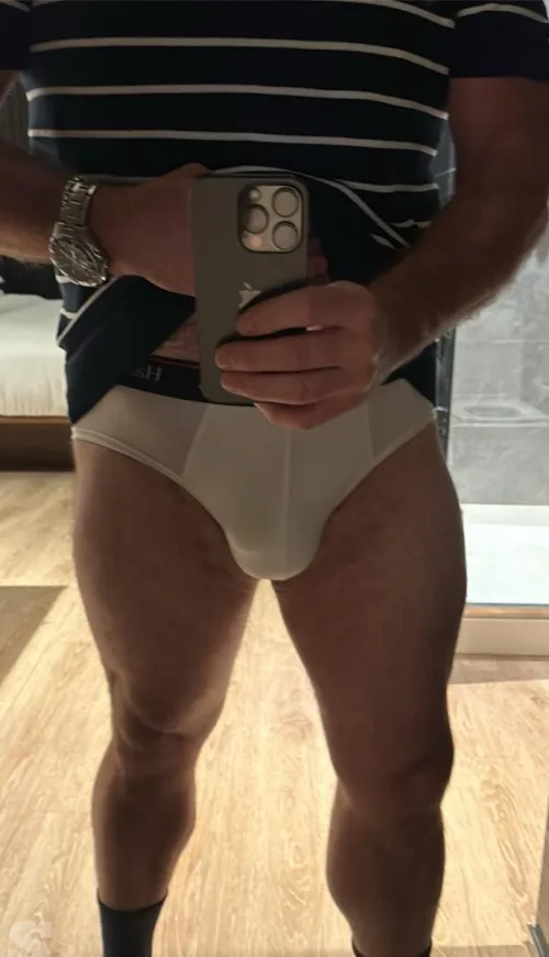 Thumbnail White Briefs Choice Today - Dive into the Bulges Exploration!