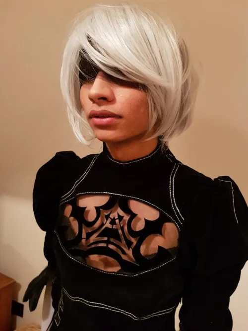 Thumbnail Cosplay Delights: A Femboy's Journey in 2B Attire