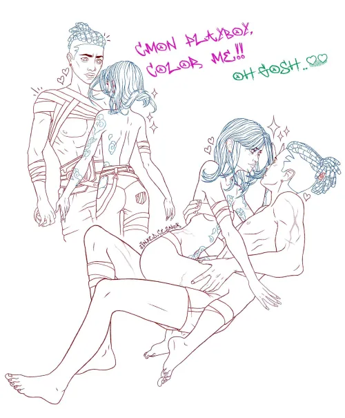 Thumbnail Ekko and Jinx Jinxedcesnok by Short-Ad224 | Rule34LoL