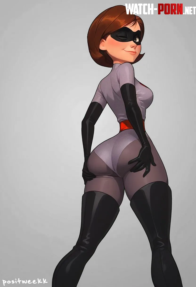 Patreon Commission Elastigirl showing off her voluptuous peaches me by Positive_Weekend_403