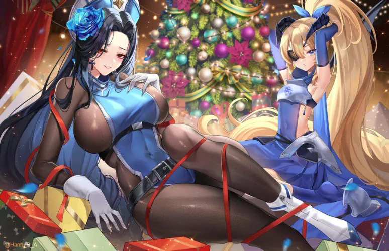 Thumbnail Maiden & Guillotine's Christmas Nikke by berry2571 | ecchi Category