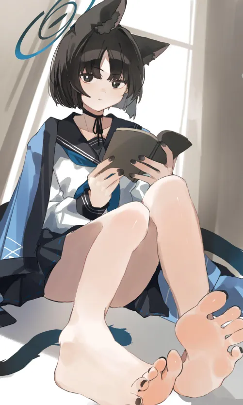 Thumbnail Kiryuu Reading A Book Blue Archive by A_MASSIVE_PERVERT