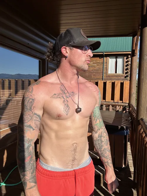 Thumbnail Missing You with a Great View: Hot Guys with Tattoos - hotguyswithtattoos