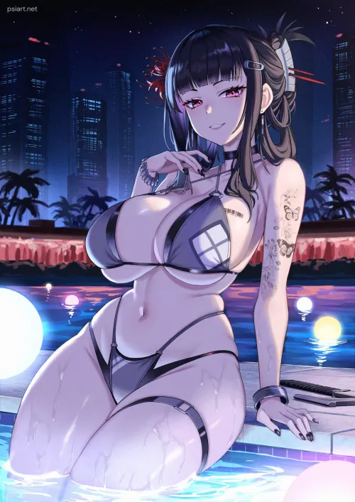 Thumbnail Dive into Night Pool D Nikke with xSaviour_N in BigAnimeTiddies