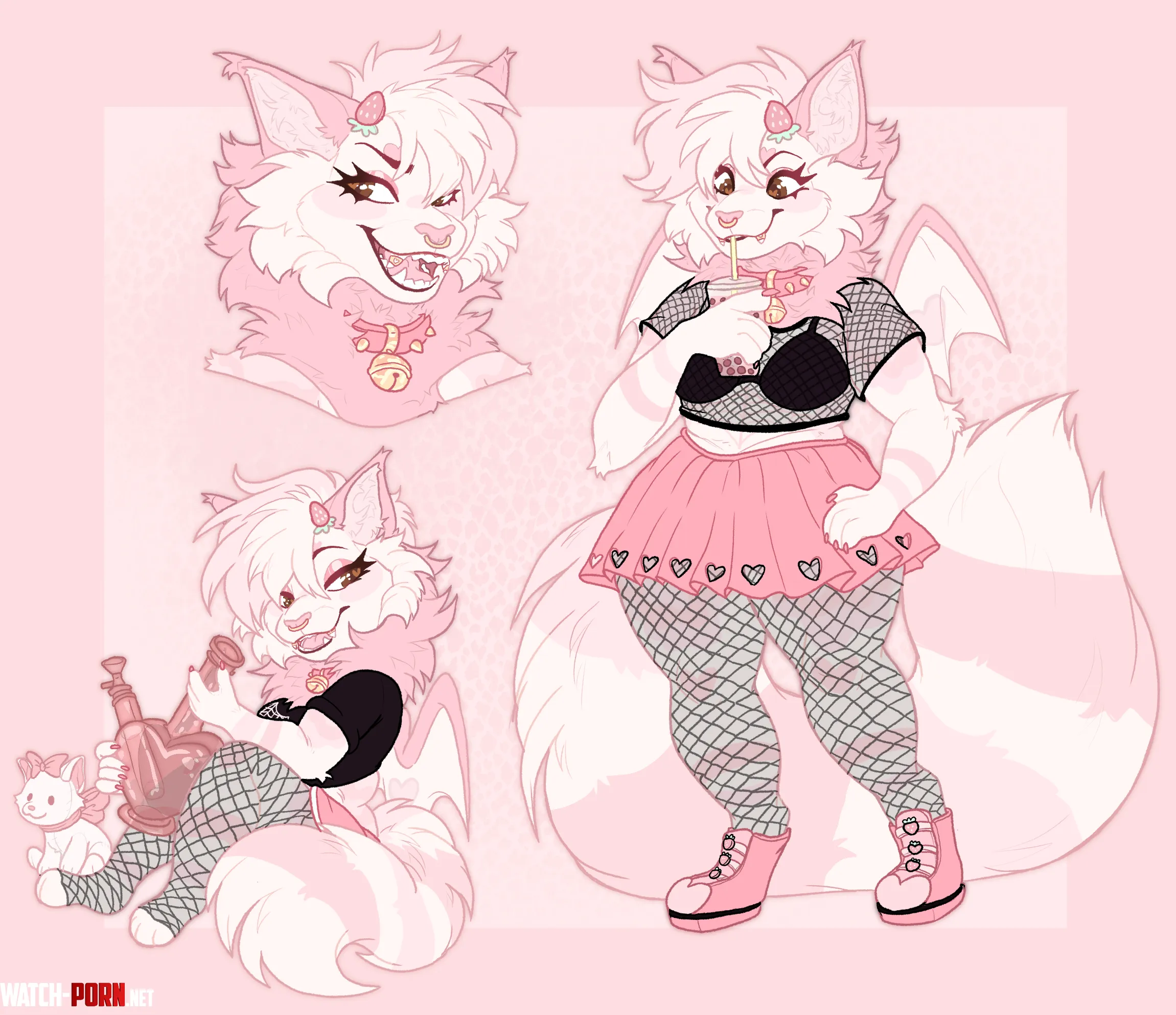 Angelcake Character Page Art is by Squishydevotion on X by Neapawlitan