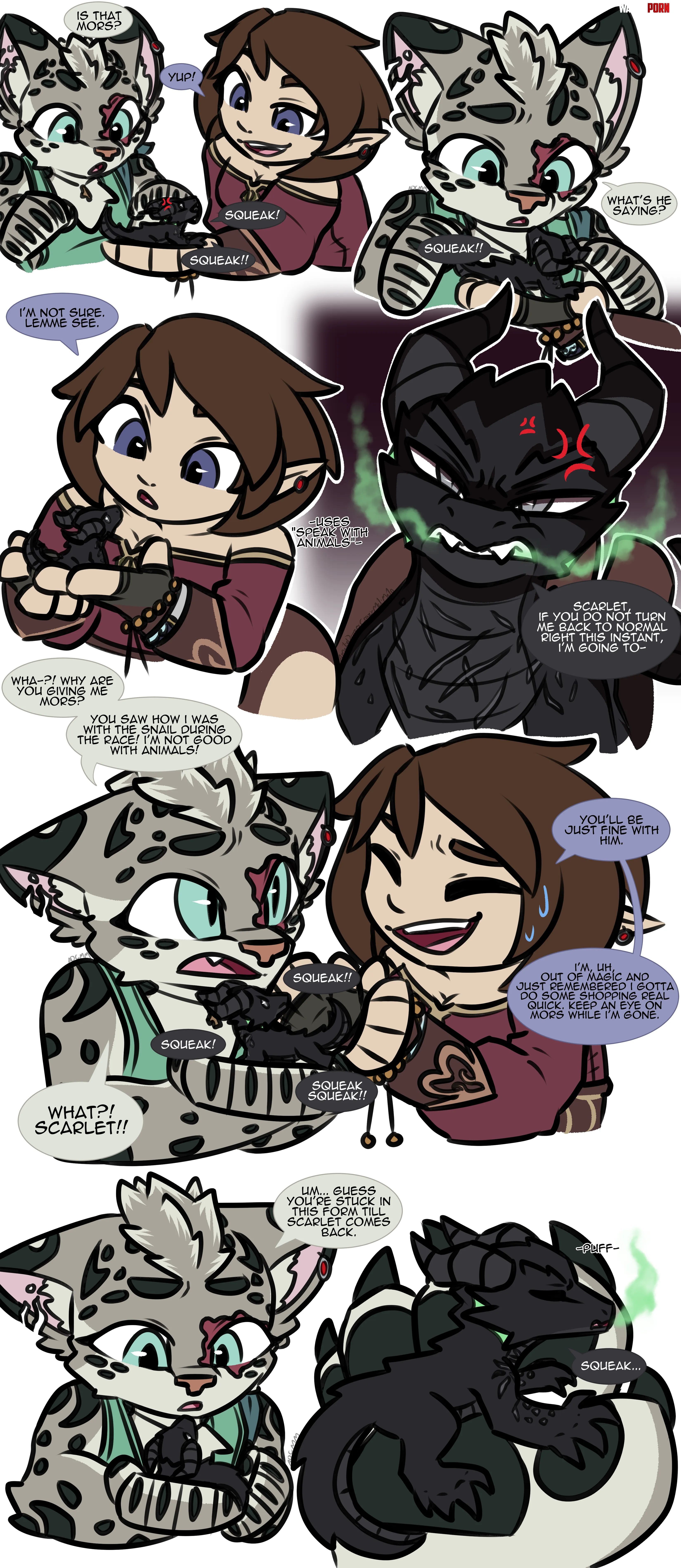 For Hire DnD Mors Lizard Comic Art and Malik c Me by CrazyMeliMelo