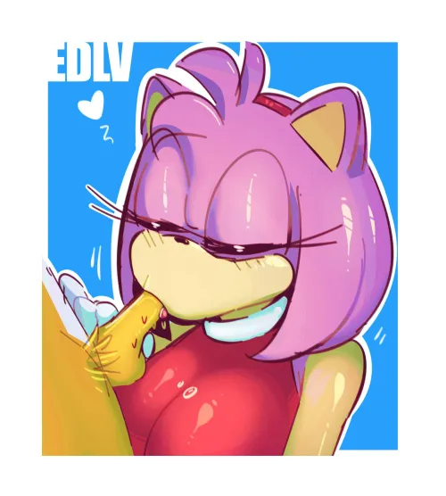 Thumbnail AyoSimp87 Unleashes SonicPorn with Amy Sucking Off Tails