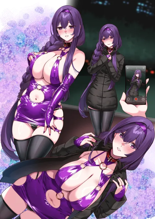 Thumbnail Purple Bitch Dress: A Daring Ecchi Tale