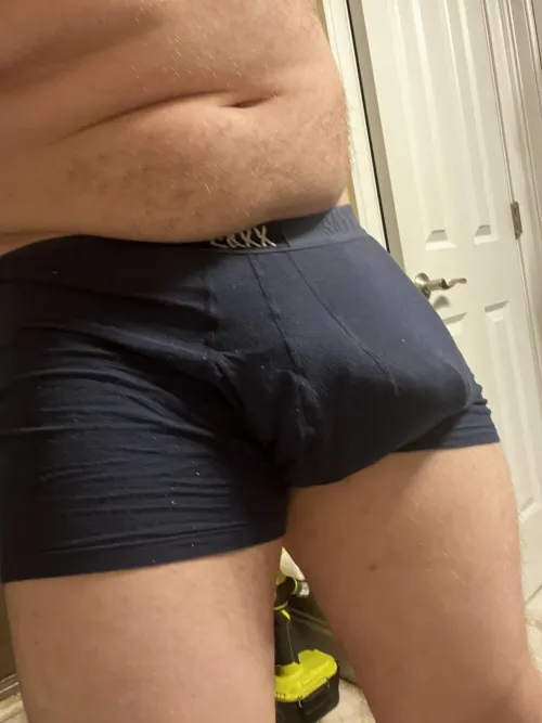 Thumbnail Double Take at My Own Bulge Tonight by Sevenbyeight | Bulges