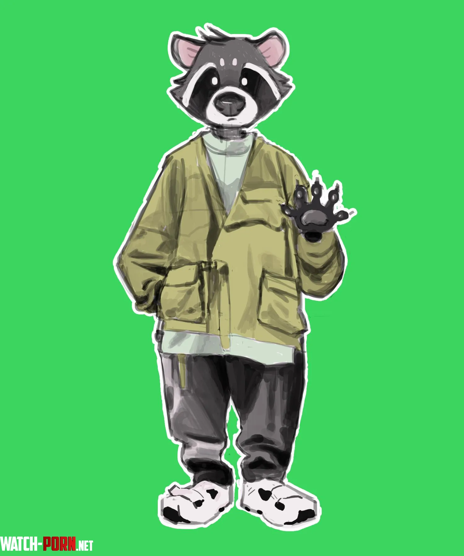 Alberto the raccoon by me by GanacheApart9800