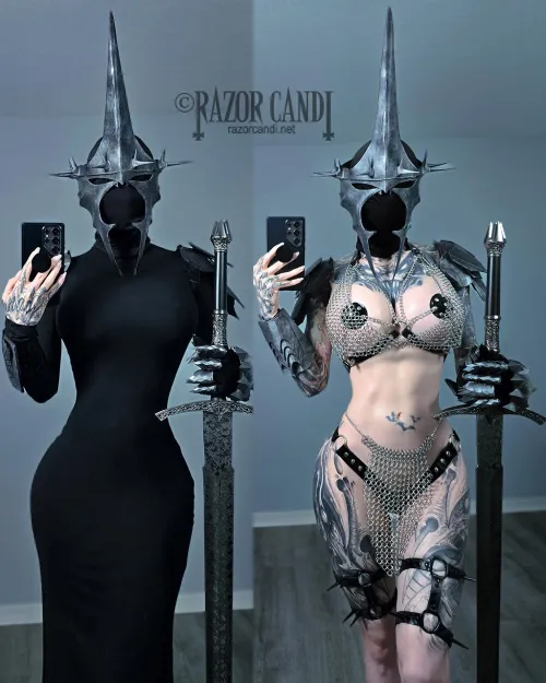 Thumbnail RazorCandiModel's Cosplay Artistry: Witch King of Angmar from LOTR