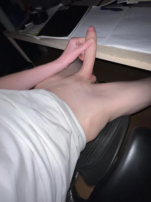 Thumbnail Naughty Homework Adventures: 'Homework was boring so decided to whip my cock out' by BigDick8inchNL