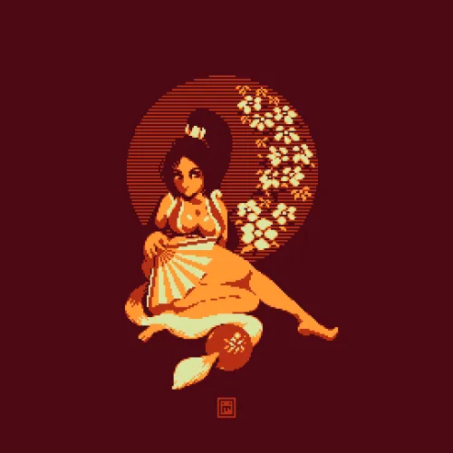 Thumbnail Mai Shiranui PixelArtNSFW by mykarmykar: A Stunning Creation