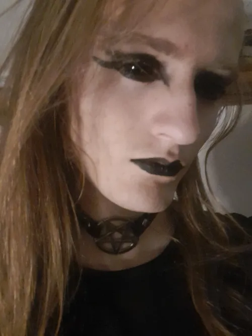 Thumbnail Gothic Glamour Unveiled: First Full Makeup Attempt - femboy Journey