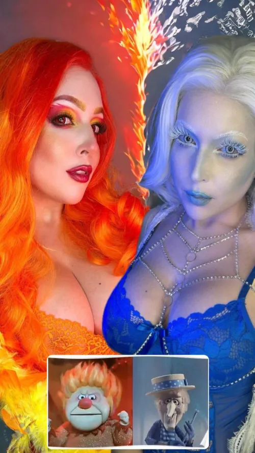 Thumbnail Cosplay Creativity: 'Heat Miser & Snow Miser by Nicole Marie Jeanself' by OpenBobsPlz in cosplaygirls