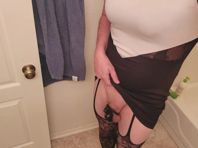 Thumbnail Locked and Lovin' It: Under-Skirt Adventures by ScarcityProof1258 | SissyChastity Tales