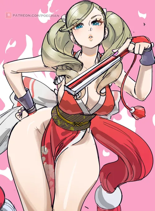 Thumbnail Thighdeology Spectacle: LafterMastr's Ann Takamaki as Mai Shiranui