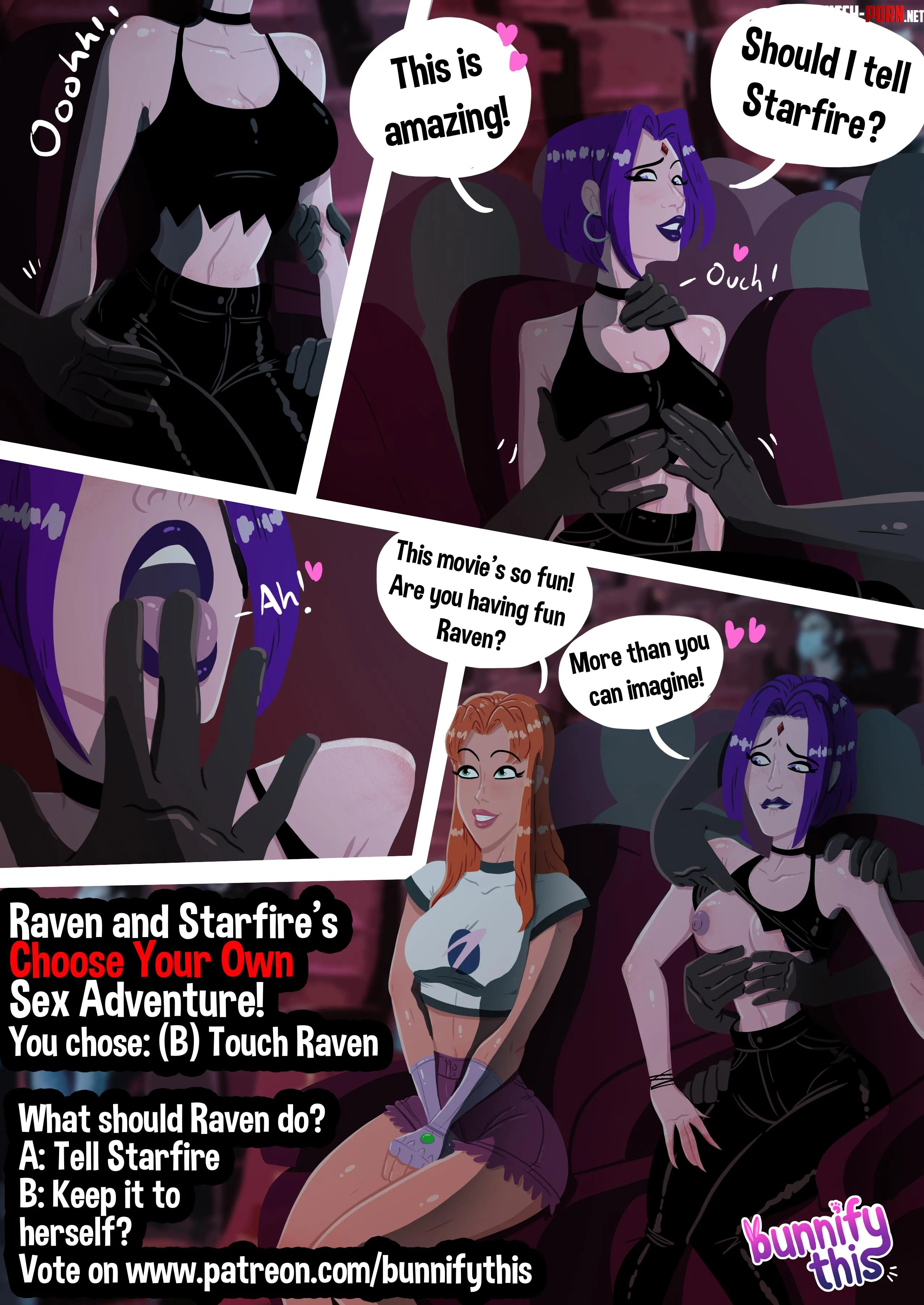 Raven and Starfires Choose Your Own Sex Adventure Page 3 BunnifyThis Teen Titans by bunnifythis