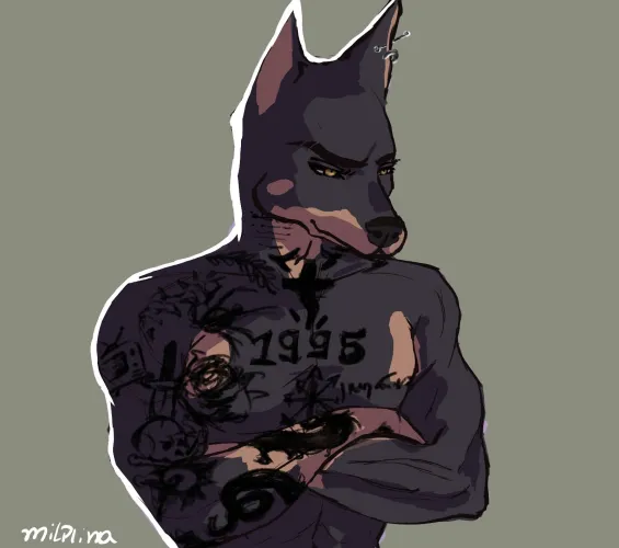 Thumbnail Charismatic Faces and Tattoos in Art - A Furry Twist by milplina