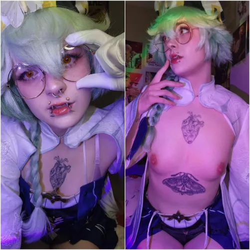 Thumbnail Cosplay Charm: Sucrose from Genshin Impact with Piercings by saintxvalentine