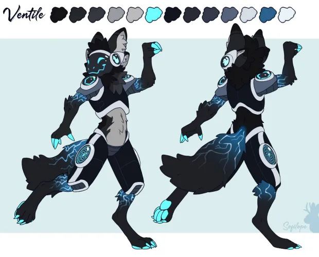 Thumbnail Furry Masterpiece: VentileLorbet's Ref Sheet Revealed by sofilope